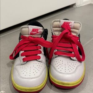Nike Kids Sneakers - White, Red, and Black